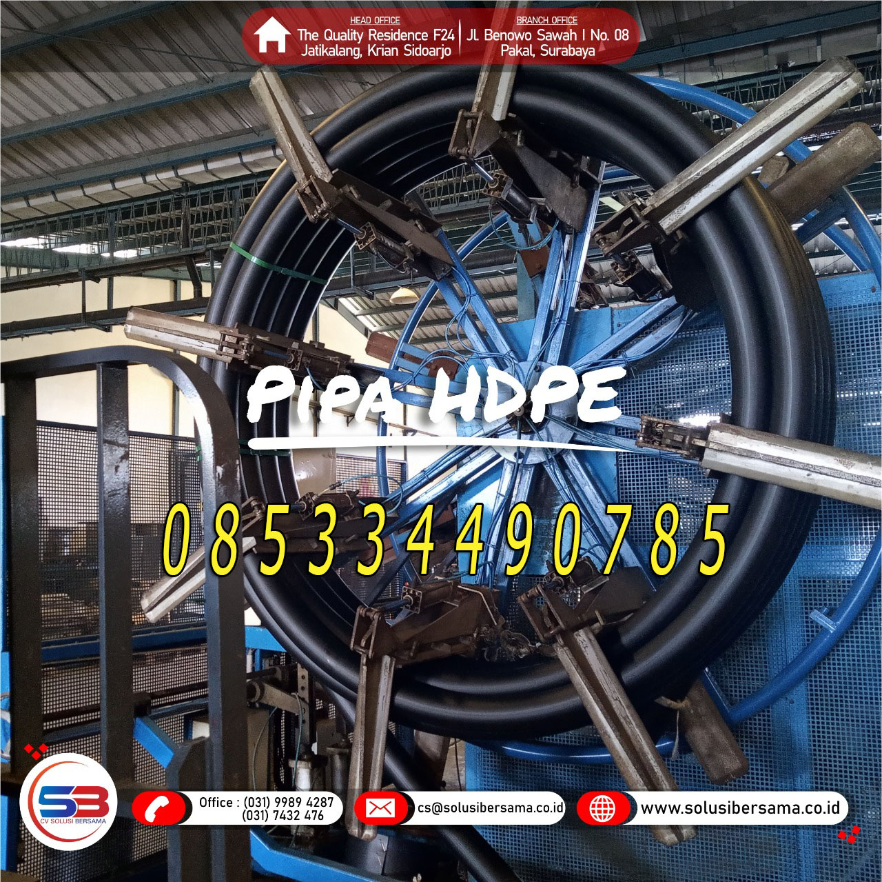 Pipa hdpe Vinilon merupakan jenis pipa yang terbuat dari bahan polytline